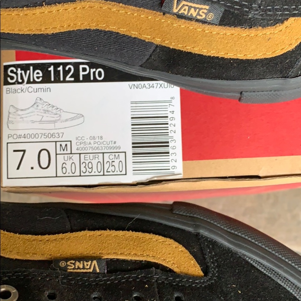 VANS STYLE 112 Pro Black/Cumin WMNS - Picture 12 of 16